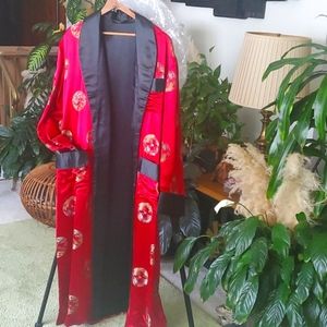Mens satin brocade robe